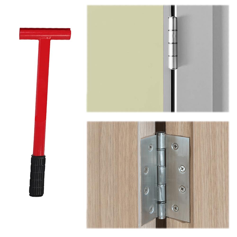 Door Hinge Adjustment Tool with Rubber Grip Hinge Bender Wrench Hinge Knuckle Bender Fit for .134 Gauge Commercial Door