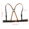 Punk Waist Belt Women Halloween Leather Skinny Body Adjustable Belts with X Shape for Party Night Club Waist Slim