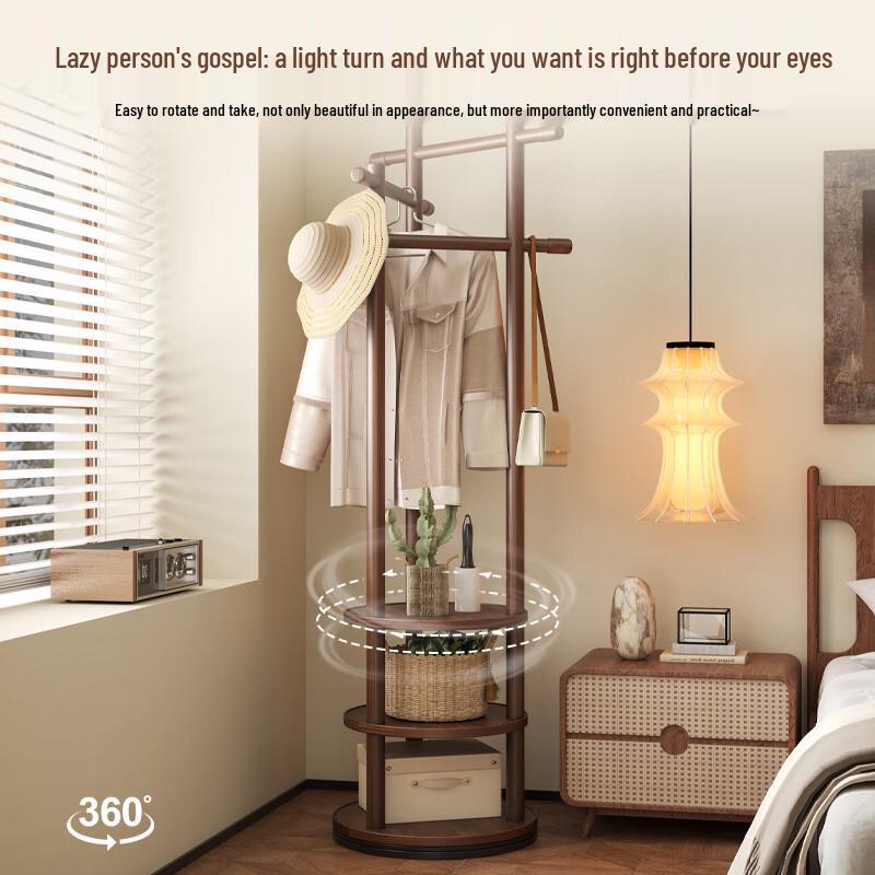Zhaiwanjia HH130 Solid Wood Floor Coat Rack