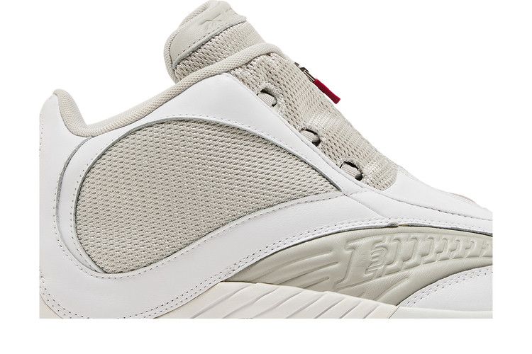 Men's Sneakers Reebok Answer IV Packer Shoes White Silver Footwear White/Flash Red /Snowy Grey