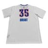 Adidas Баскетбольная майка X NBA Oklahoma City Thunder Durant SW 35 Fan Edition с V-образным вырезом и коротким рукавом, унисекс, белая 7470A-3KN-K91104