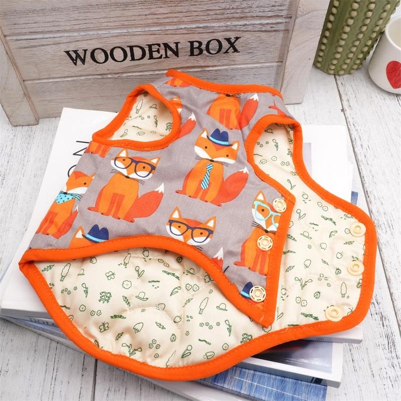 Fox Warm Winter Dog Jacket Coat, Pet Winter Vest, Puppy Christmas Holiday Clothing