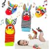 Baby Rattle Socks Wrist Rattles Foot Finder Socks Set,acsergery Baby Rattle Toys