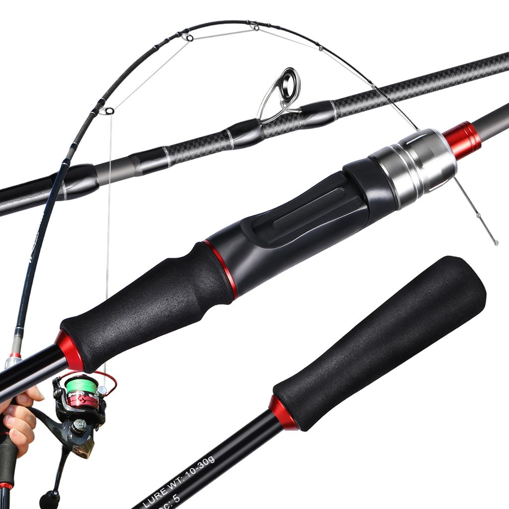 SOUGAYILANG Удочка 1,8-2,1 м из углеродного волокна, вращающаяся литейная/спиннинговая удочка для рыбалки