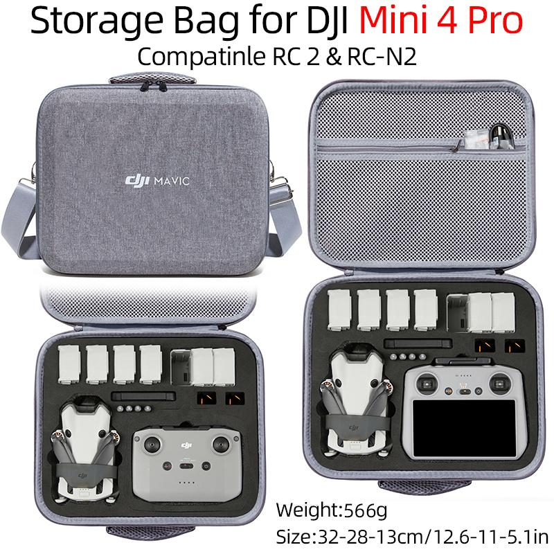 For DJI Mini 4 Pro Portable Storage Bag For DJI Mini 4 Pro Carrying Case Travel Shoulder Bag Handbag Drone Accessories Case