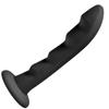 Ripple Silicone Dildo Strap-on (black)