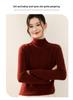 Winter 2025: Loose Casual Wool Sweater with Half-High Collar & Rolled Hem
