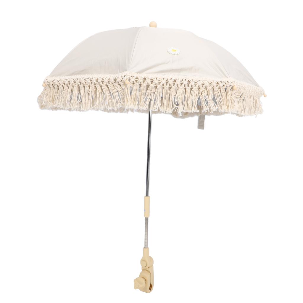 Baby Stroller Umbrella Sunshade UV Blocking Angle Clamp On Baby Parasol for Bch Chair Pushchair