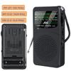 Portable  Radio Mini FM AM SW Radios Receiver with High Power Speaker Support LED Light Wired Headset