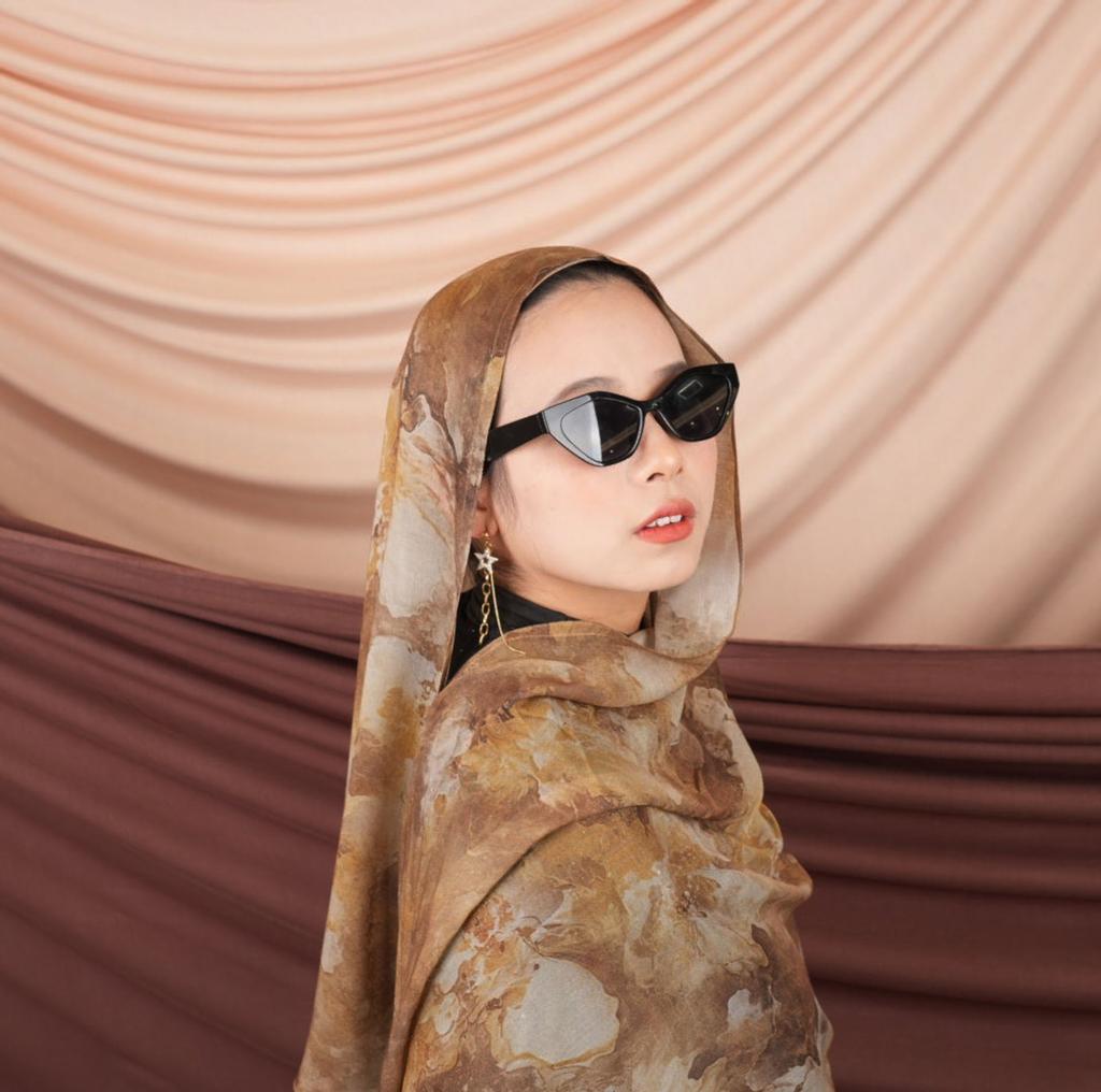 Fashion Watercolour Floral Printed Hijab Modal Breathable Soft Cotton Rayon Viscose Woven Modal Muslim Women Shawl Hijab Scarf