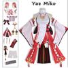 Yae Miko Cosplay  Yae Miko Guuji Yae Costume Women Pink Long Hair Wig Dress Party Outfit Halloween Party Costumes