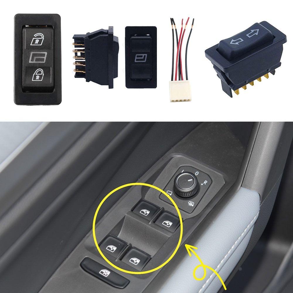 12V20A Door Glass Control 5 Pins Glass Lifter Control Button Car Door Power Switch Car Interior