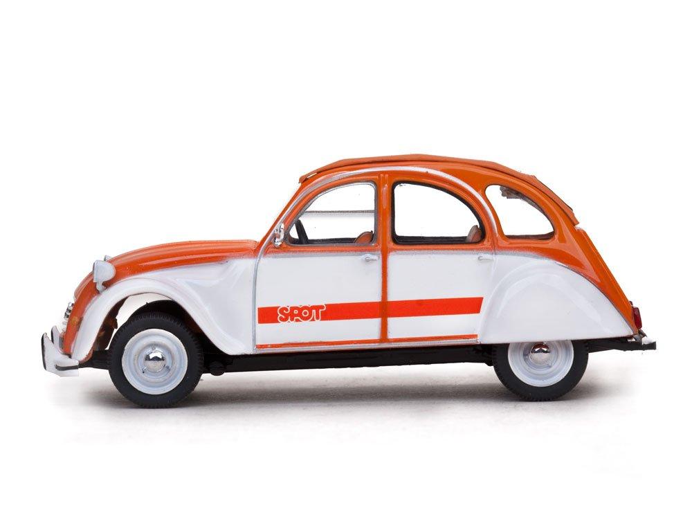 Citroen 2 CV4 Dark Model Vitesse Spot, Orange/White, 1976, Car, Ready-made, 143