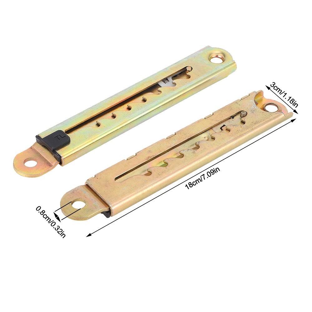 2pcs Color Zinc Plated Lifting Hinge 5 Gear Headrest Height Adjuster Furniture Lifting Rod Office