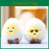 Plush Boiled Egg Doll Cartoon Keychain Bag Decoration Pendant Gift Toy Cute