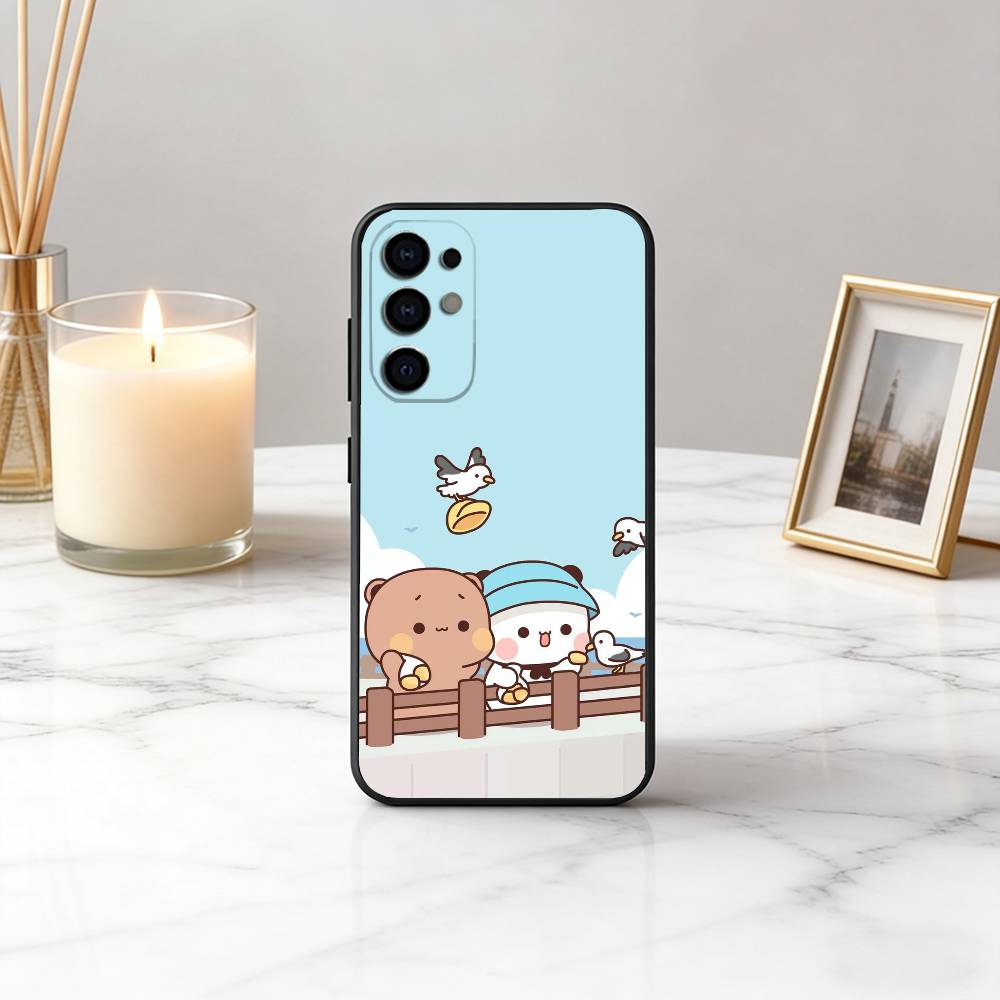 Смешной семейный чехол для телефона B-BUBU D-DUDU-es для Samsung S25, S24, S21, S22, S23, S30, Ultra, S20, Plus, Fe, Lite, Note, 10, Черный чехол