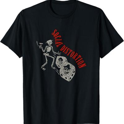 Официальная футболка Social Distortion Skelly Dice