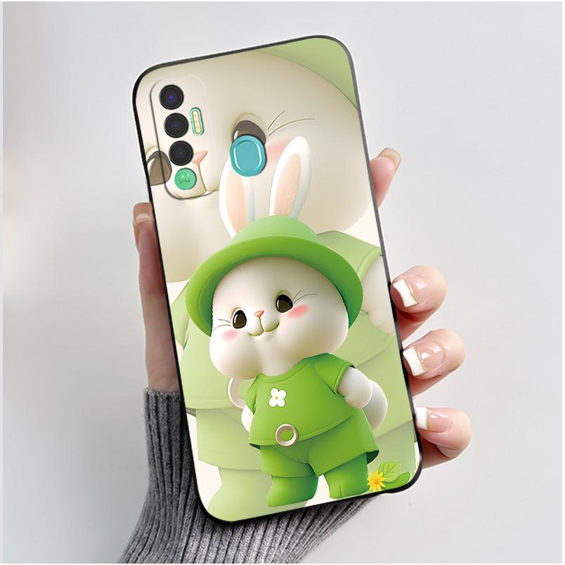 Чехол для телефона Tecno Spark 7P Бампер Мягкий Силикон Новый Черный Чехол Модный Стиль Цветочный Цветочный Расписной Ударопрочный Чехол