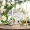 Wreath Hoop Sturdy Smooth Anti-rust Anti-oxidation Luster Surface Decorative Metal Ins Style Garland Circle Wedding Table Center Decor