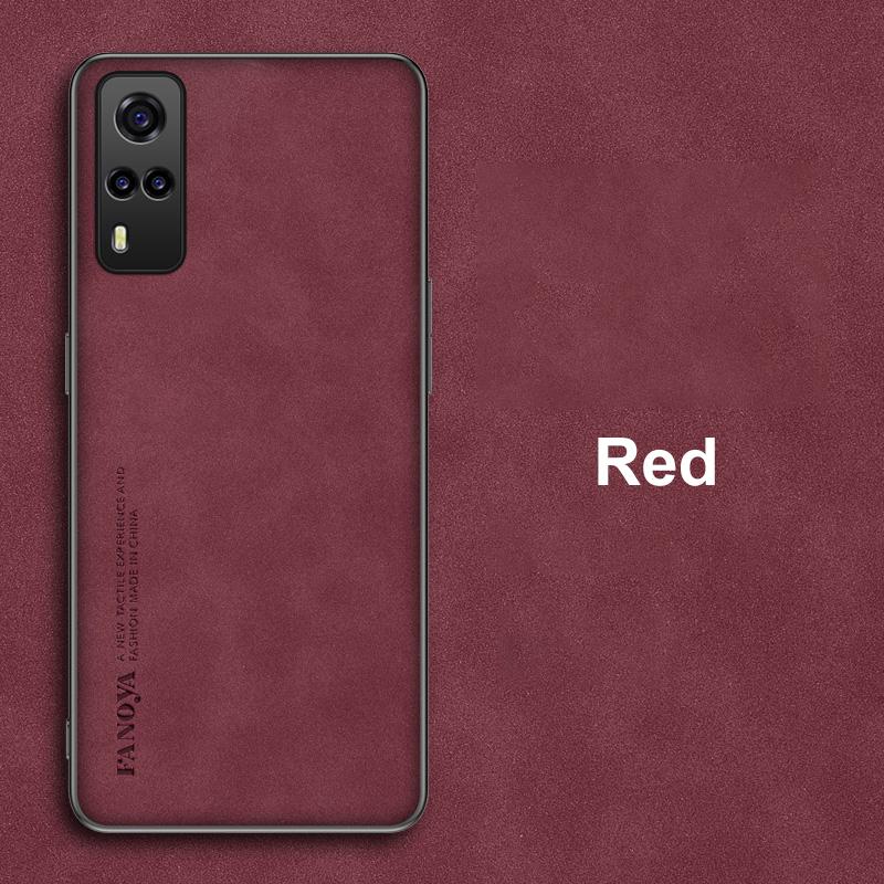 Роскошный чехол для телефона из искусственной кожи для Vivo Y31 Y51 Y53S Y52 Y52S, матовый силиконовый защитный чехол для Vivo Y21 Y21S Y33S Y72 5G