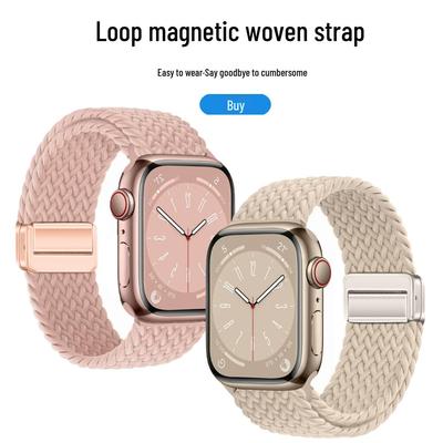 Нейлоновый ремешок для Apple Watch Series 5-10 с магнитной застежкой