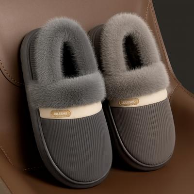 Полосатые Минималистичные Однотонные Мягкие и Нежные Теплые Тапочки Простой и Удобный Стиль для Мужчин и Женщин Домашняя Обувь для Отдыха