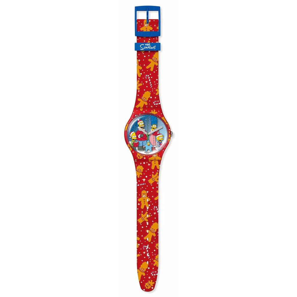 Часы WONDROUS WINTER WONDERLAND SUOZ361 Red [Swatch]