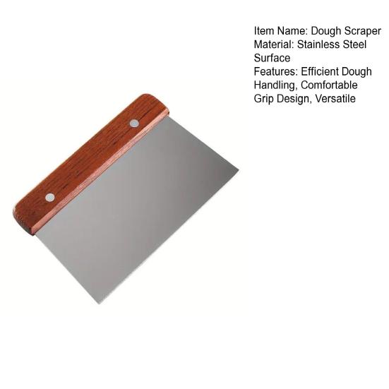 Скребок для теста, измельчитель из нержавеющей стали, многоцелевой кухонный инструмент