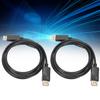 2PCS 6ft/1.8M DP to DP Cable 4K@60Hz Male to Male Adapter Cable  PC Connection