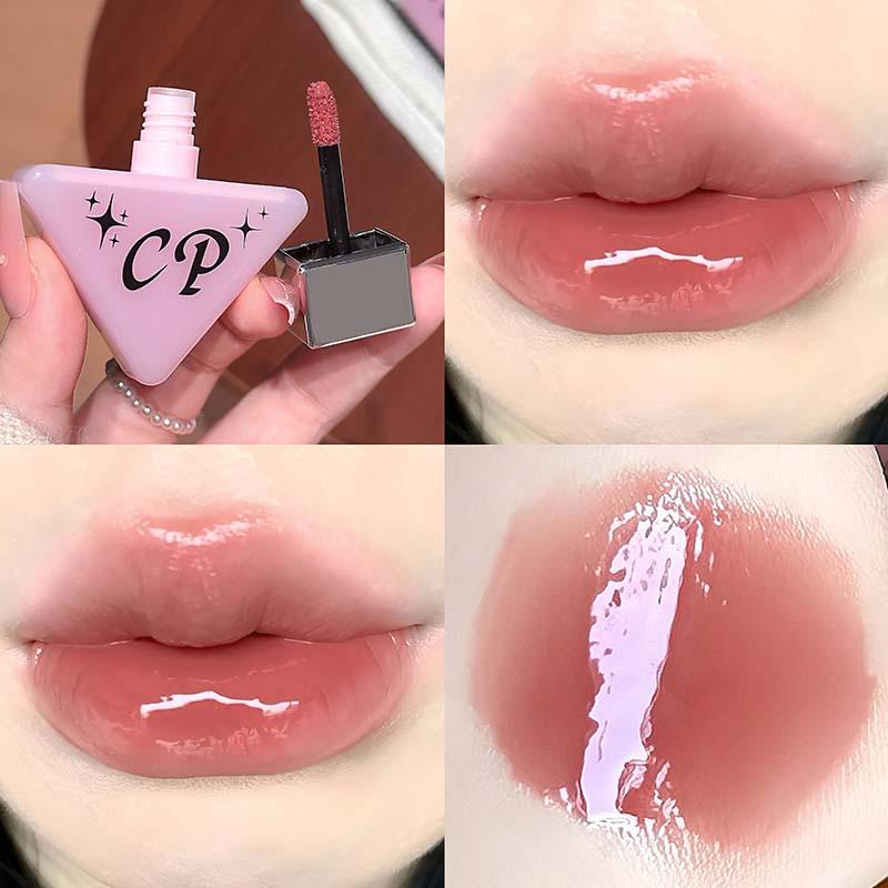 CAPPUVINI Розовый Блеск для Губ Dew Clear: Увлажняющий, придающий объем и усиливающий сияние макияж.