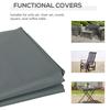 Rectangular Patio Garden Furniture Cover Waterproof For 3 Seater Sofa Bistro Set UV Resistant Protection 600D Oxford Fabric Rattan Lounge Clean
