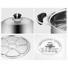 COOKER KING Stainless Steel Three-Layer Steamer