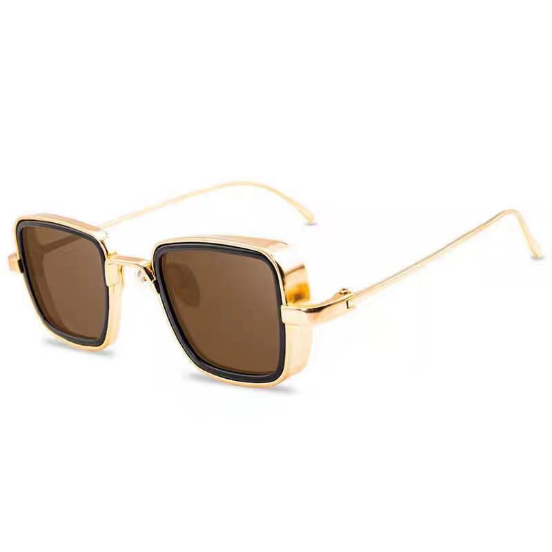 2025 Trendy Retro Metal Square Men's Sunglasses - UV Protection, European & American Style