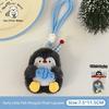 Decorative Soft Plush Plush Penguin Charm Hanging Loop Key Ring Pendant Decor Blue Accents Lightweight Bag Keychain Couples Gift