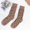 1/5 Pairs Fashion Leopard Print Socks for Women Soft Versatile Fashionable Girl Socks High Street Popular Cute Socks