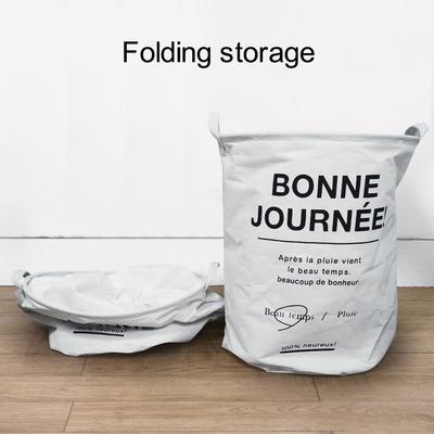 43 л Складная корзина для стирки белья, корзина для грязной одежды из хлопка и льна, контейнер для белья, размер M, 35x45 см