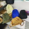 Модная школьная сумка новая повседневная однотонная школьная сумка женская ретро студенческая рюкзак для колледжа дорожный стираный холст маленький рюкзак
