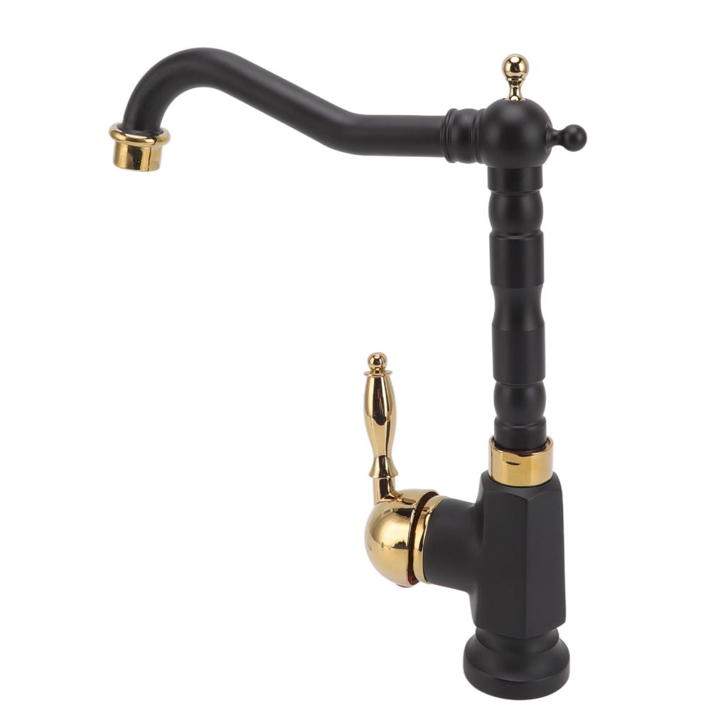 Смеситель для раковины в ванной комнате с одним отверстием, европейский стиль, однорычажный смеситель для раковины в ванной комнате, холодная и горячая вода