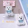 Adorable Cartoon West Highland Puppy Plush Keychain – Creative Bag Pendant & Small Gift