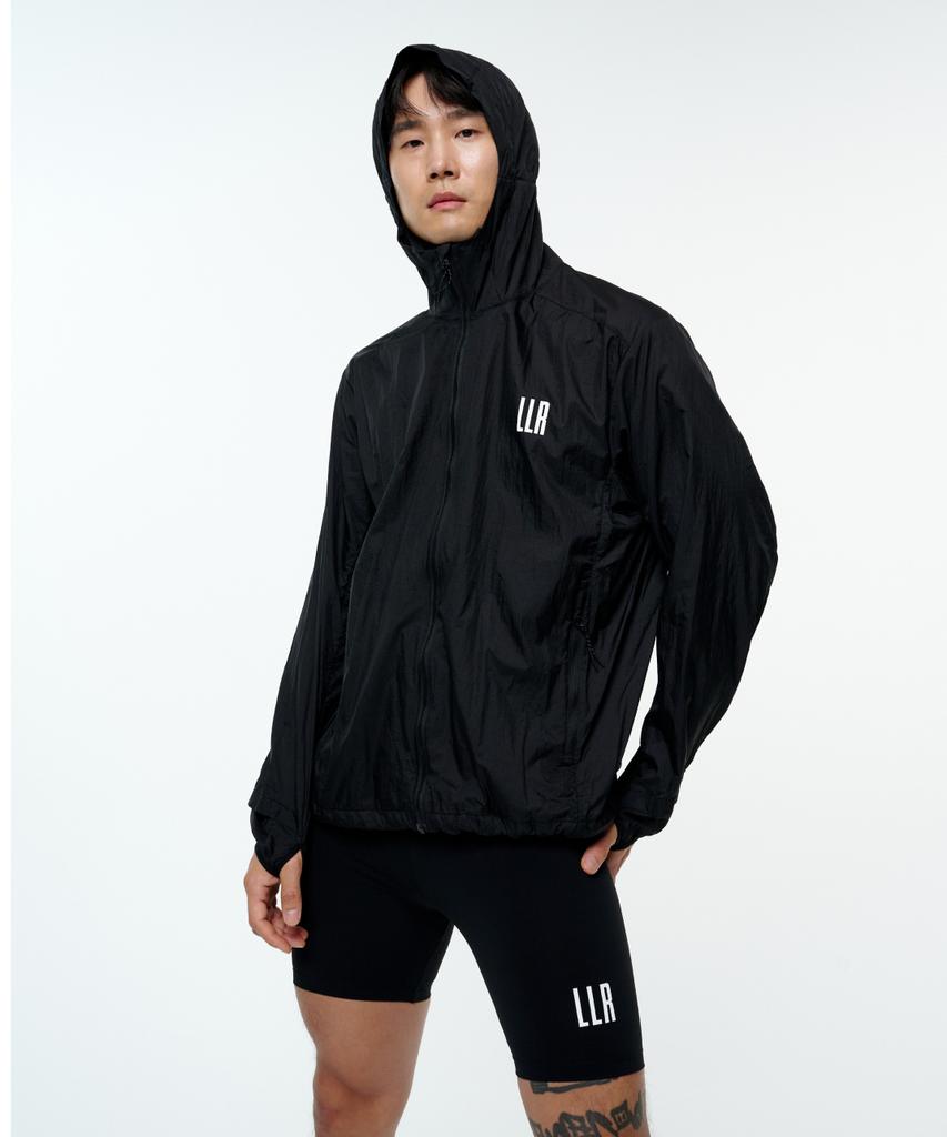 Спортивная ветровка Ripstop для бега Limelight Apparel Athlete (Черно-белый)