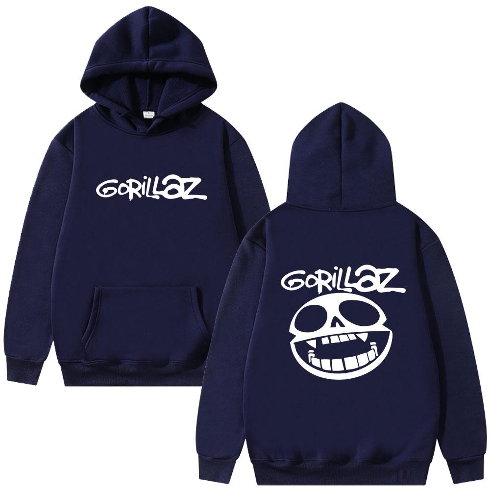 Лучшая известная рок-группа Gorillaz Графическая толстовка унисекс Винтажная повседневная толстовка с капюшоном Мужская модная оверсайз уличная одежда