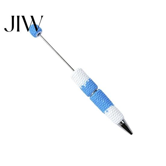 Novelty Rainbow Pens DIY Beadable Pen, Colorful Fancy Beaded Crafting Ballpoint Gift for Students, Party Favors, Creative Office Supplies Decorative