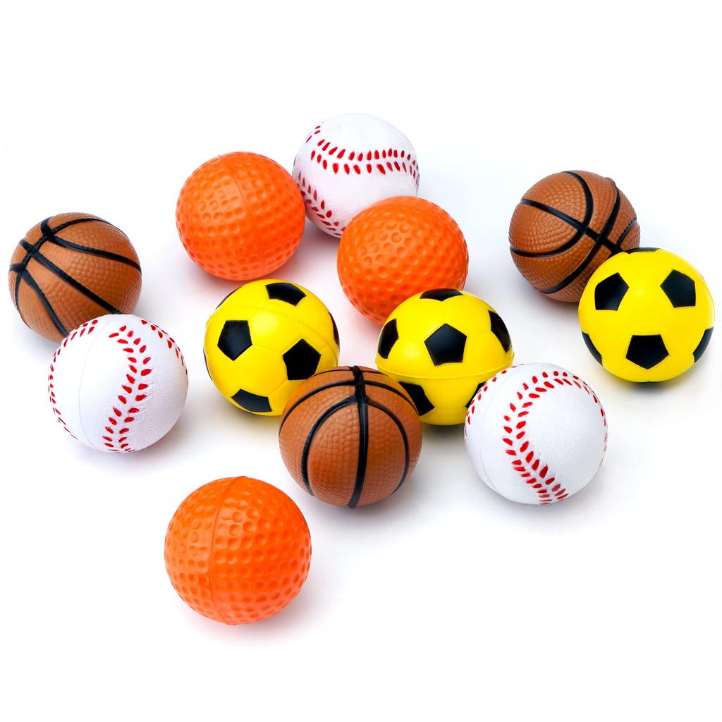 Chiwava 12 шт. 4 см мягкая резиновая пена игрушка для кошек мяч губка спортивный мяч котенок интерактивная игрушка