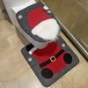 Non-Slip Cute Christmas Toilet Seat Covers Creative Santa Claus Bathroom Mat Xmas Supplies for Home New Year Navidad Gift Decor