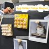 Mini Simulation Steamed Buns/Dumplings/Eggs Fridge Magnet 3D With Steamer Refrigerator Magnet Fridge Decorative Home Kitchen