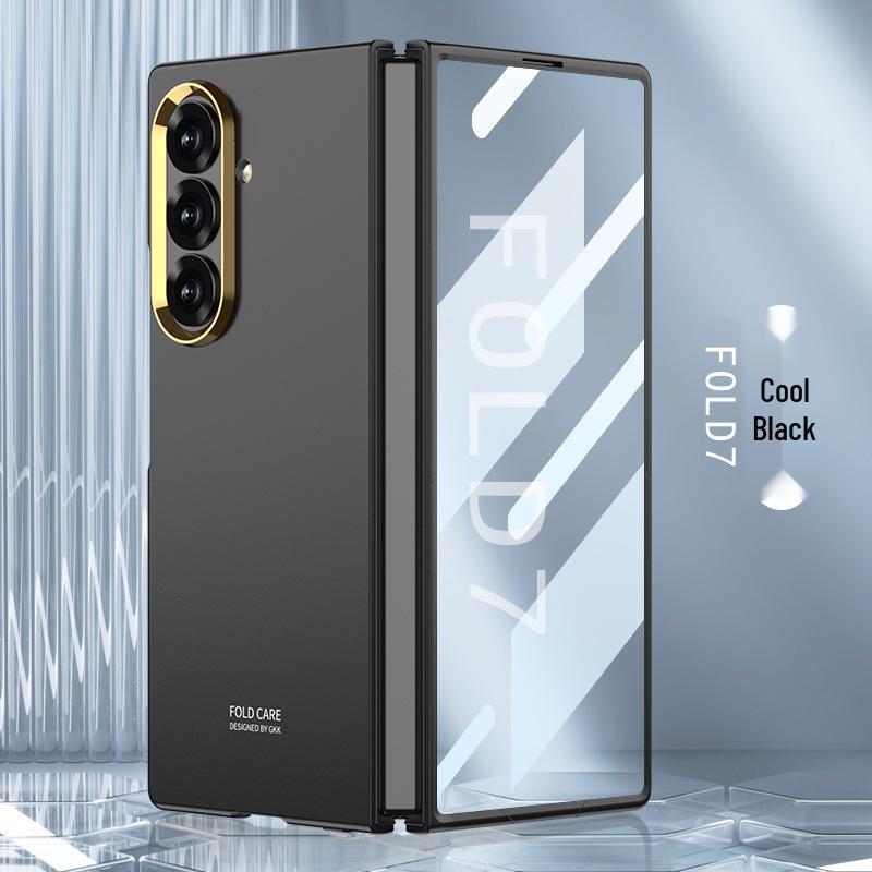 Женский матовый чехол-накладка с ощущением кожи для Samsung Z Fold7, трансграничный