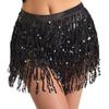 Юбка для костюма для танца живота с пайетками и кисточками на Хэллоуин