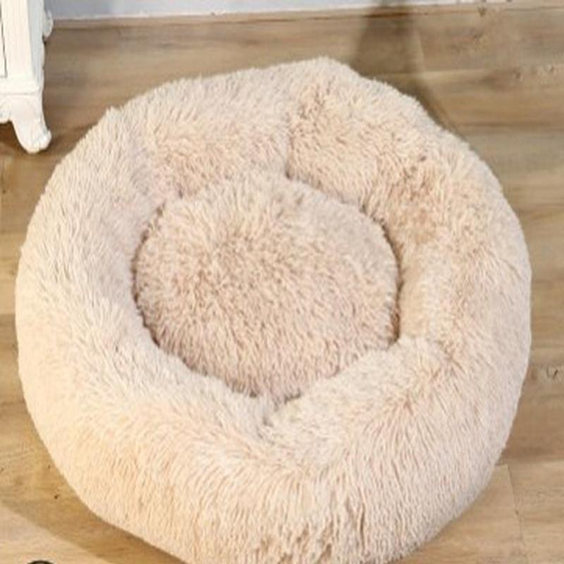 Роскошная пушистая очень большая кровать для собак, моющийся круглый диван для домашних животных, кошки, кровати, коврик, подушка для собак, подушка, кровать для домашних животных