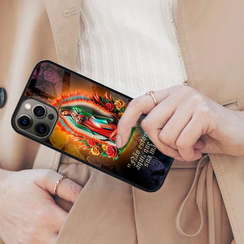 Lady of Roses Guadalupe Magnetic Phone Case For APPLE iPhone 17 Air 16 14 13 12 Pro Max 15 Plus Wireless Charge MagSafe Cover