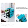 Bottle Holder Rack Anti-skid Hollow Design PP Stackable Can Storage Stand